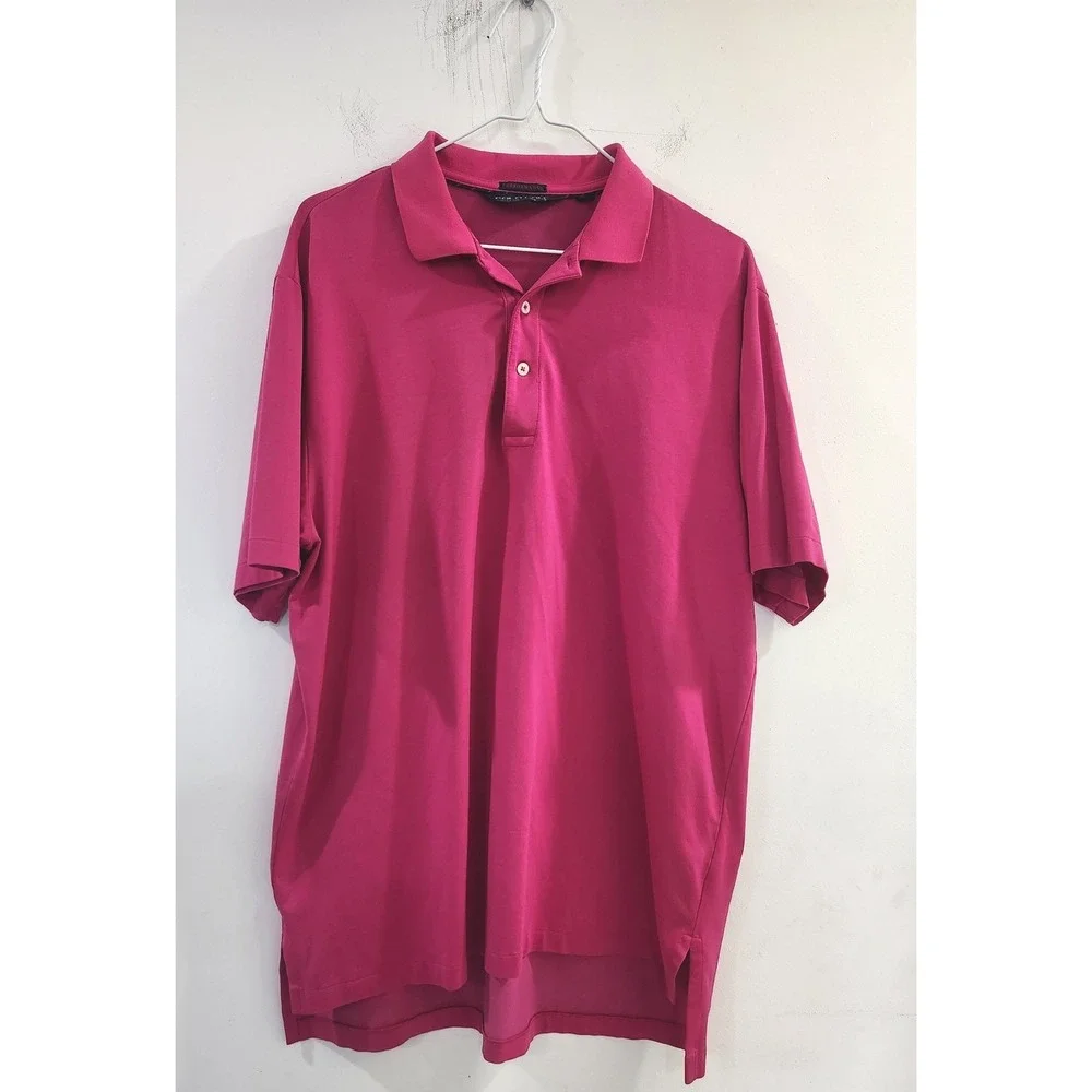 Polo Golf Ralph Lauren Performance Pima Cotton Polo Shirt Violet‎ Red Mens L